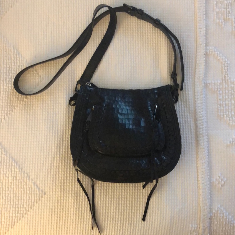 Rebecca Minkoff small vanity saddle in black